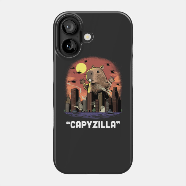 Capyzilla: The Gentle Giant Rampage Phone Case by GoshWow®