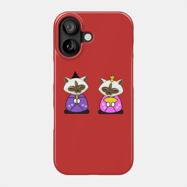 Hinamatsuri Siamese Cats Hina Ningyo Phone Case by HolidayBug