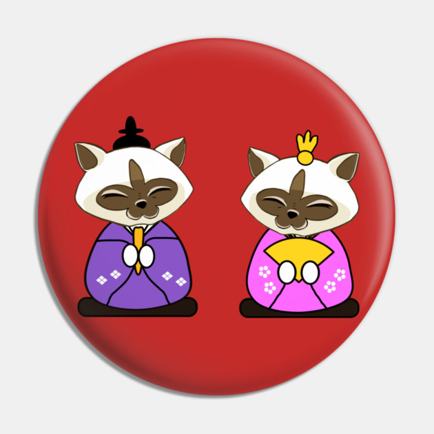 Hinamatsuri Siamese Cats Hina Ningyo Pin by HolidayBug
