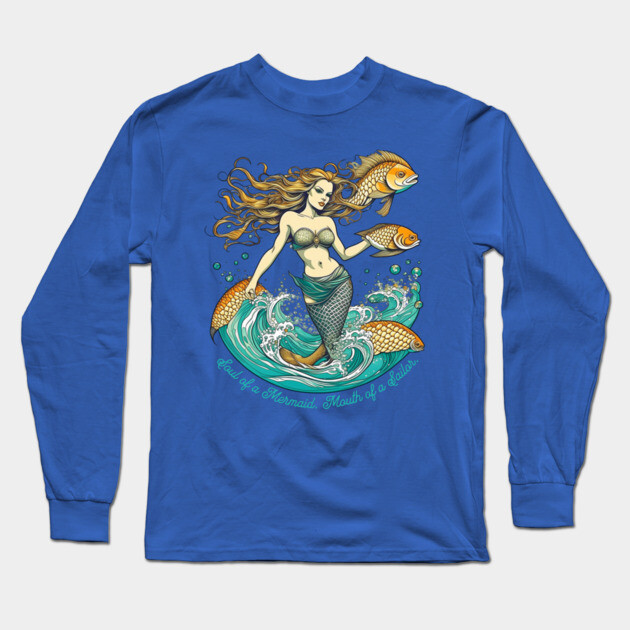 Soul of a Mermaid Long Sleeve T-Shirt by HolidayBug
