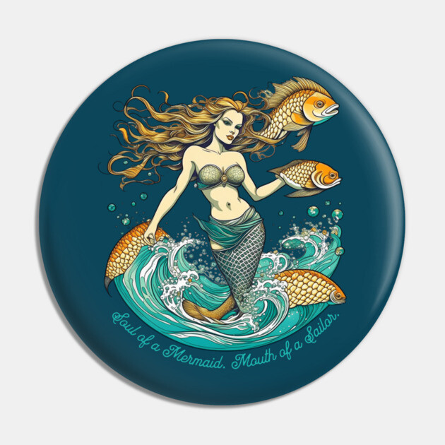 Soul of a Mermaid Pin by HolidayBug