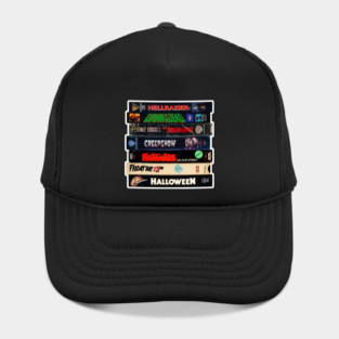 Vintage VHS Stack Horror Graphic Hat