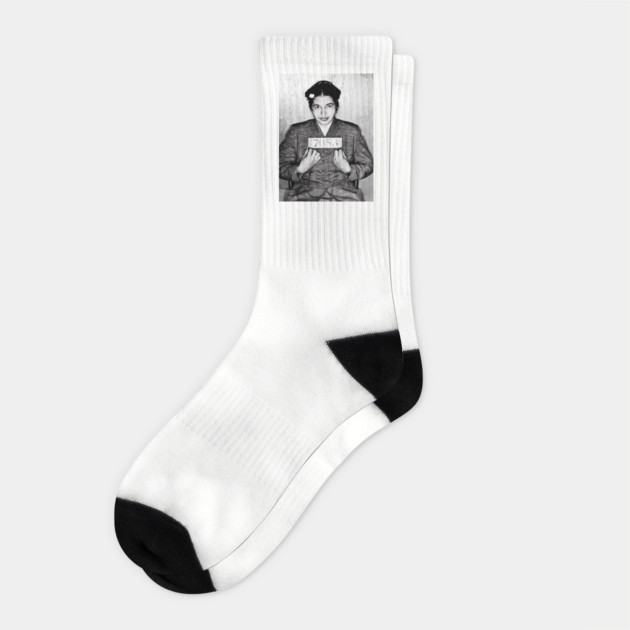 Rosa Parks Mug Shot Socks by UrbanLifeApparel