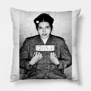 Rosa Parks Mug Shot Pillow