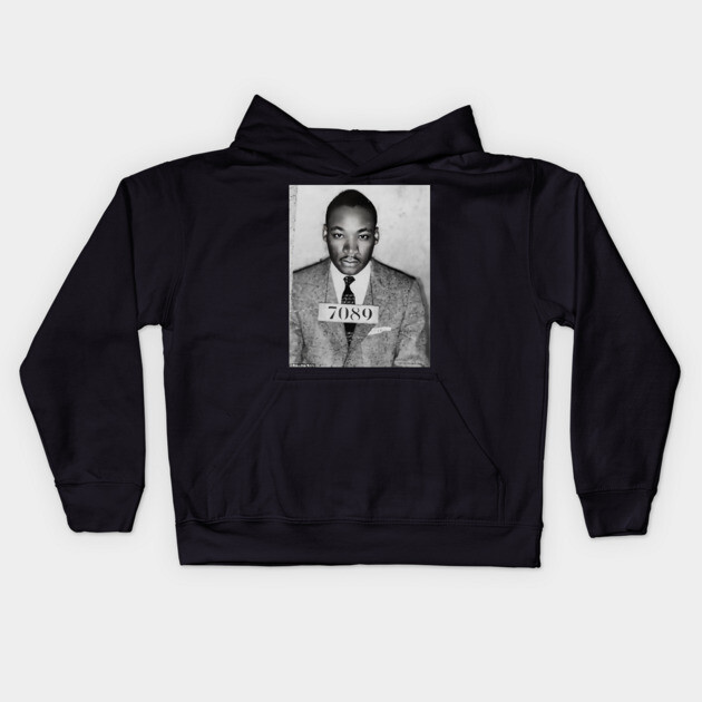 MLK Mugshot Kids Hoodie by UrbanLifeApparel