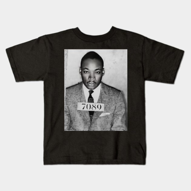 MLK Mugshot Kids T-Shirt by UrbanLifeApparel