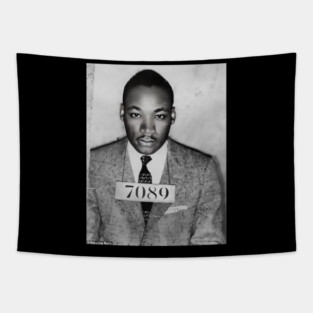MLK Mugshot Tapestry