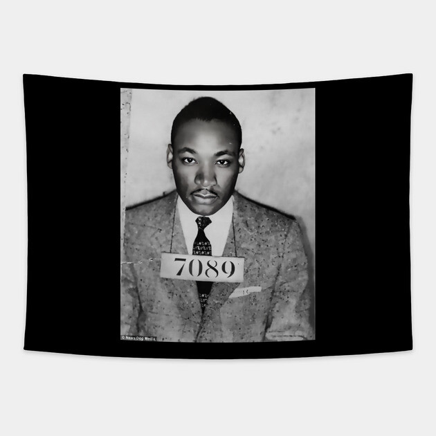 MLK Mugshot Tapestry by UrbanLifeApparel