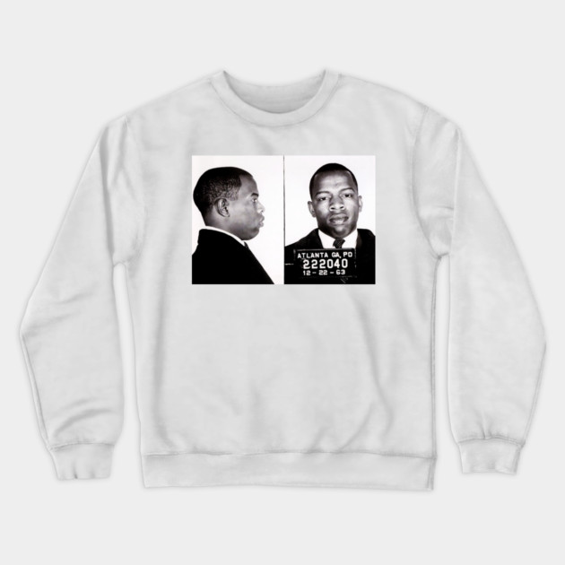 John Lewis Mug shot Crewneck Sweatshirt by UrbanLifeApparel