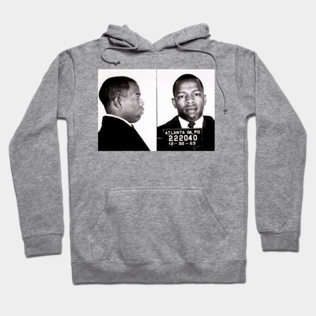 John Lewis Mug shot Hoodie by UrbanLifeApparel