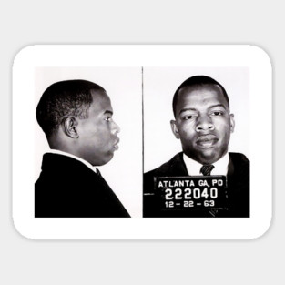 John Lewis Mug shot Magnet