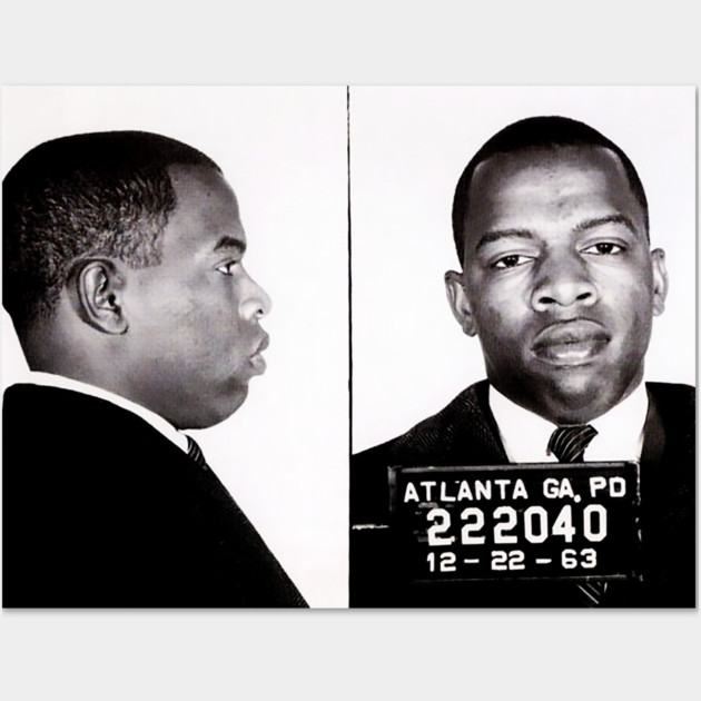 John Lewis Mug shot Wall Art by UrbanLifeApparel
