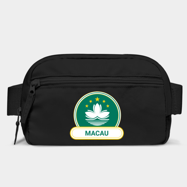 Macau Country Badge - Macau Flag by Yesteeyear