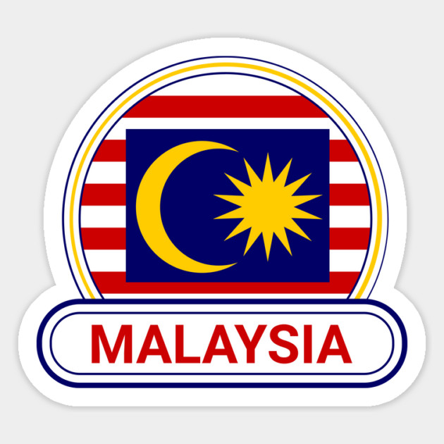 Malaysia Country Badge - Malaysia Flag Magnet by Yesteeyear