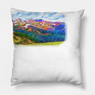 The Colorado Continental Divide On Loveland Pass Pillow