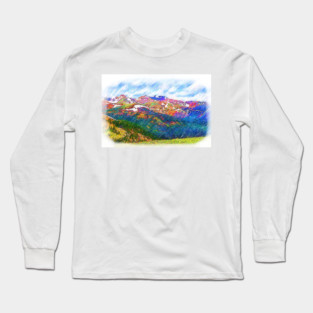 The Colorado Continental Divide On Loveland Pass Long Sleeve T-Shirt