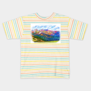 The Colorado Continental Divide On Loveland Pass Kids T-Shirt