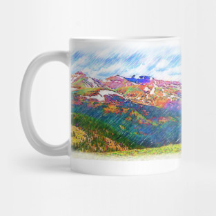 The Colorado Continental Divide On Loveland Pass Mug