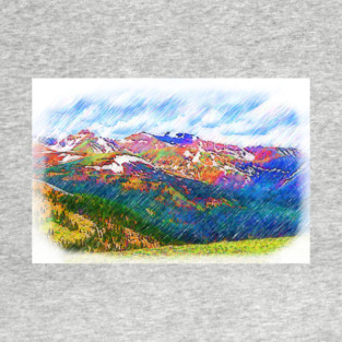 The Colorado Continental Divide On Loveland Pass T-Shirt