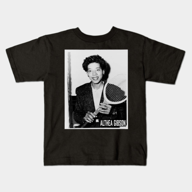 Althea Gibson Kids T-Shirt by UrbanLifeApparel