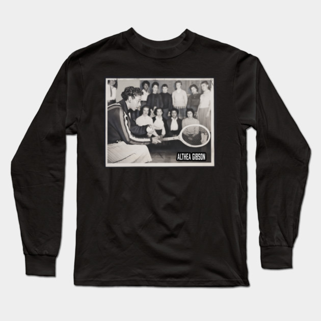 Althea Gibson 1957 Long Sleeve T-Shirt by UrbanLifeApparel