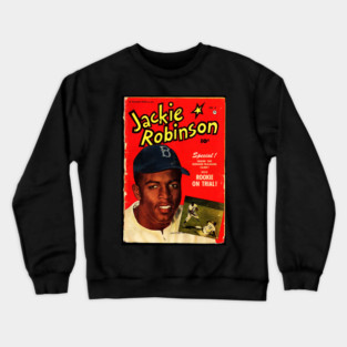 Front cover of Jackie Robinson comic book Crewneck Sweatshirt
