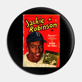 Front cover of Jackie Robinson comic book Pin