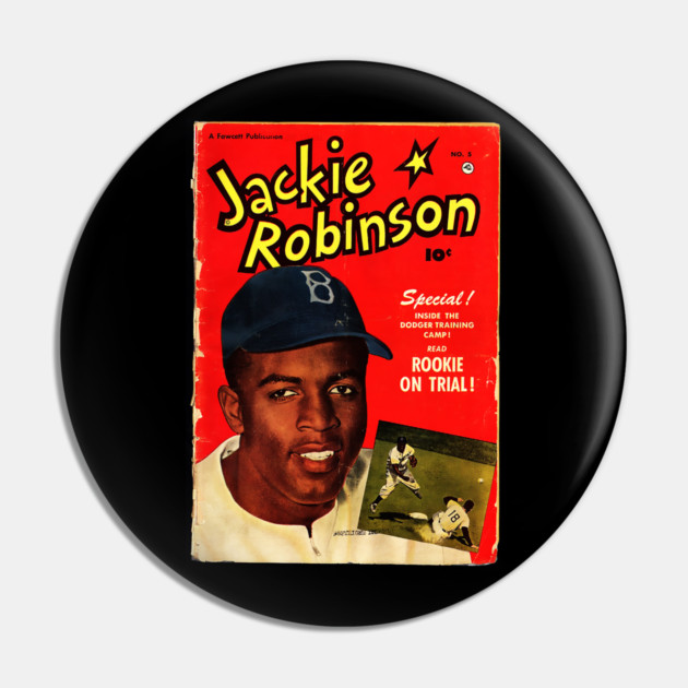 Front cover of Jackie Robinson comic book Pin by UrbanLifeApparel