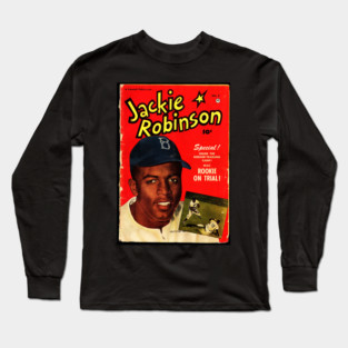 Front cover of Jackie Robinson comic book Long Sleeve T-Shirt