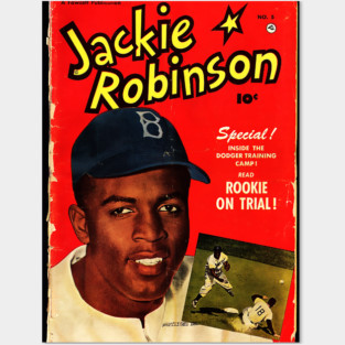Front cover of Jackie Robinson comic book Posters and Art
