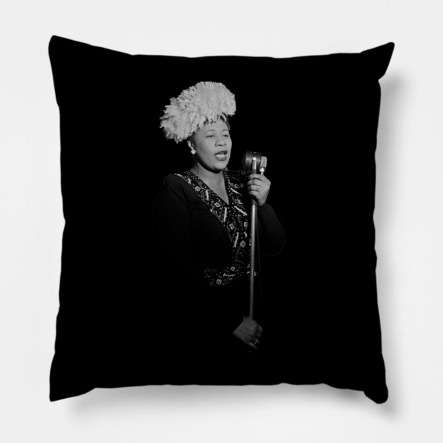 Ella Fitzgerald Pillow by UrbanLifeApparel