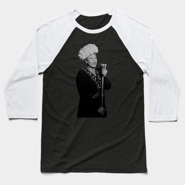 Ella Fitzgerald Baseball T-Shirt by UrbanLifeApparel