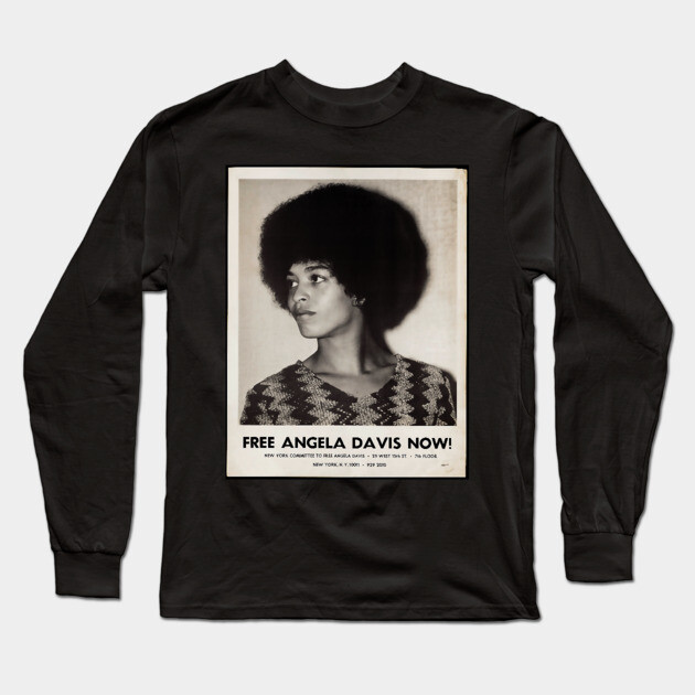 Free Angela Davis Long Sleeve T-Shirt by UrbanLifeApparel