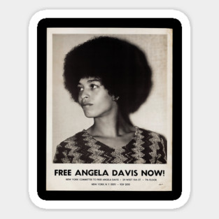 Free Angela Davis Magnet