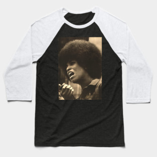 Angela Davis Activist Baseball T-Shirt