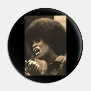 Angela Davis Activist Pin