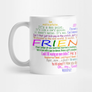 Friends TV Quotes Heart Mug