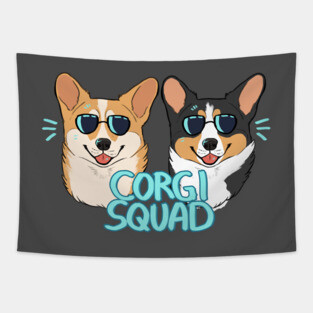 CORGI SQUAD Tapestry