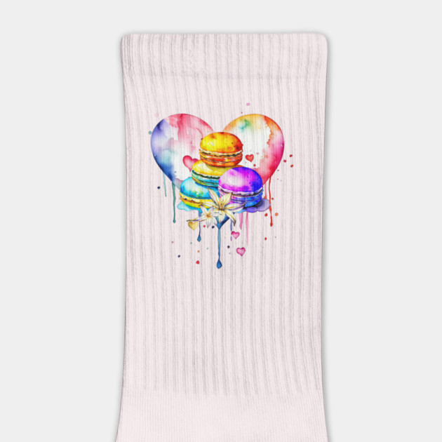 Watercolor Macarons by HolidayBug