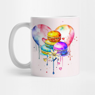 Watercolor Macarons Mug