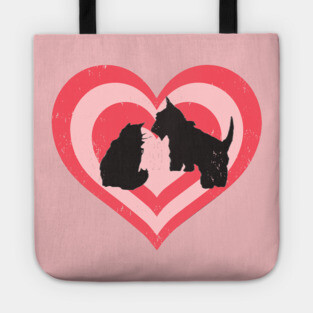 Cat and Dog Besties Forever Tote