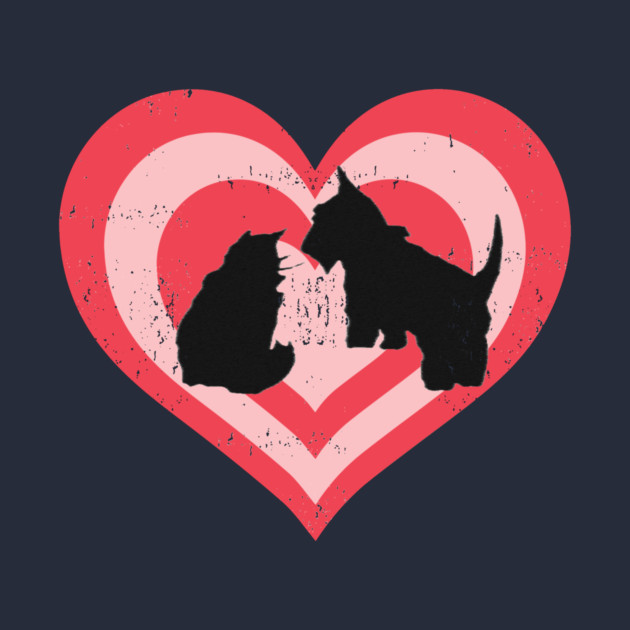 Cat and Dog Besties Forever by DonWillisJrArt