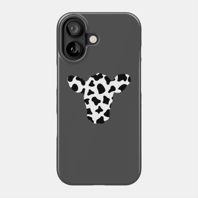 Cow Print Head Phone Case by DonWillisJrArt