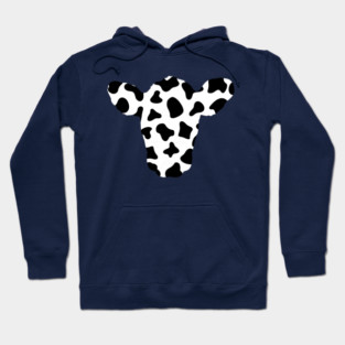 Cow Print Head Hoodie