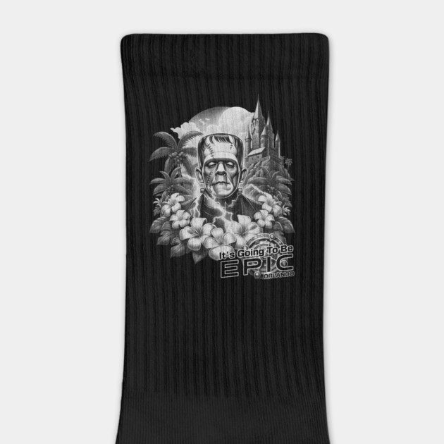 Frankenstein It's gonna be Epic Orlando Black and White by Joaddo