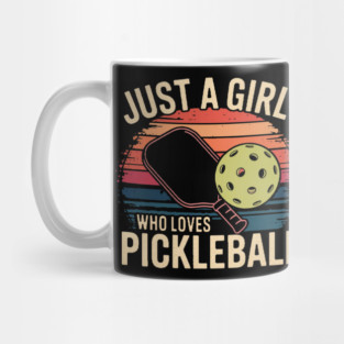 Pickleball women rainbow Mug
