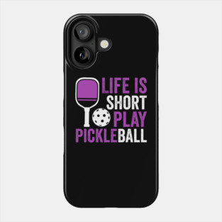 Pickleball women funny Phone Case