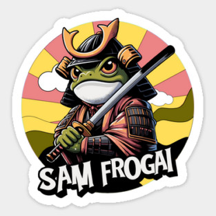 Samurai Frog Sticker