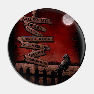 Horror Crossroads Pin