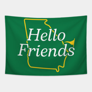 Hello Friends Tapestry